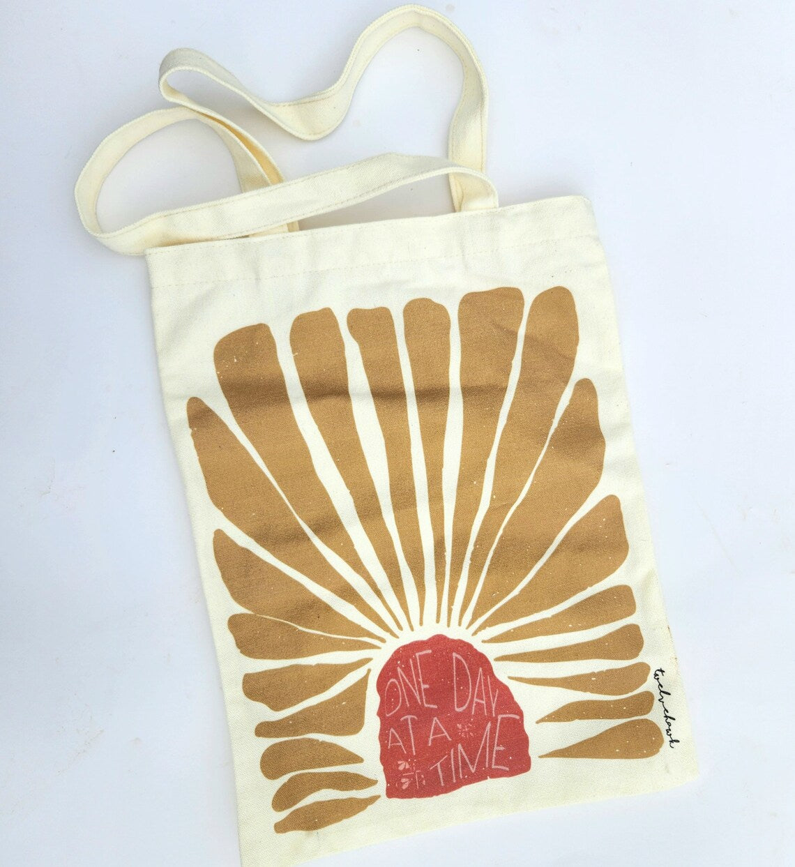 One Day At A Time Canvas Tote Bag